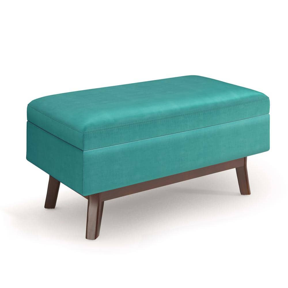 Simpli Home Owen 36 in. Wide Mid Century Modern Rectangle Small