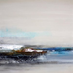 "Confluence" by Susan Cordes Unframed Abstract Art Print 84 in. x 84 in.