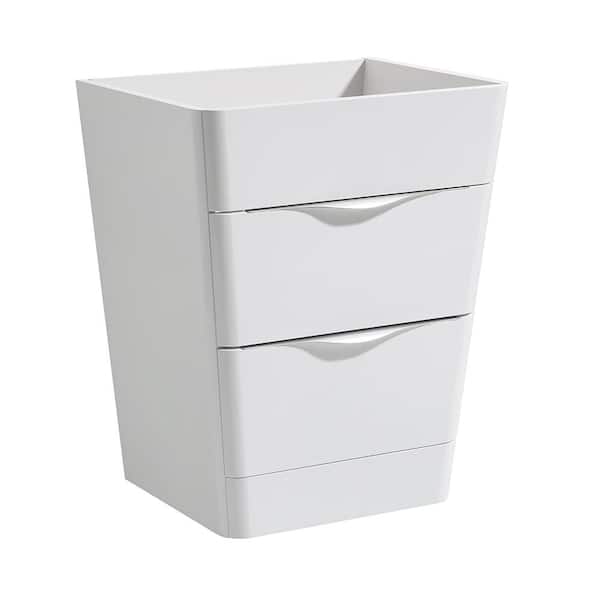 Fresca Milano 26 in. Modern Bathroom Vanity Cabinet Only in Glossy White