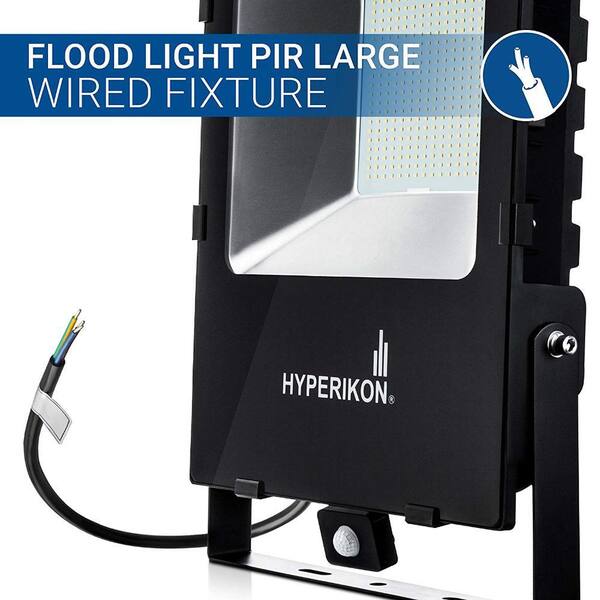 Hyperikon Large 400 Watt Equivalent, Hyperikon Led Outdoor Flood Light With Motion Sensor 4 20ma