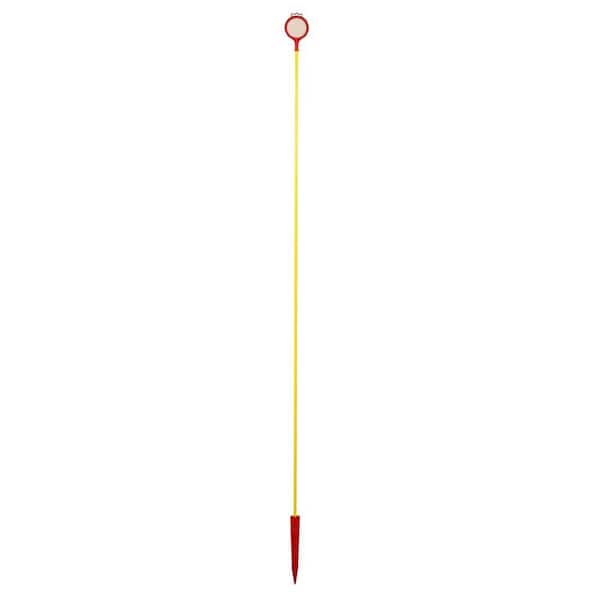 Blazer International 72 in. Yellow Red White Driveway Marker with Foot Peg