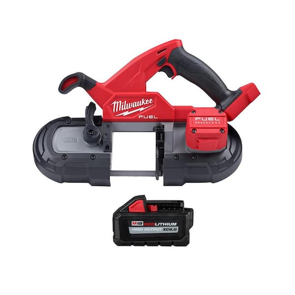 Milwaukee M18 FUEL 18-Volt Lithium-Ion Brushless Cordless Compact Bandsaw with 6.0 Ah Battery