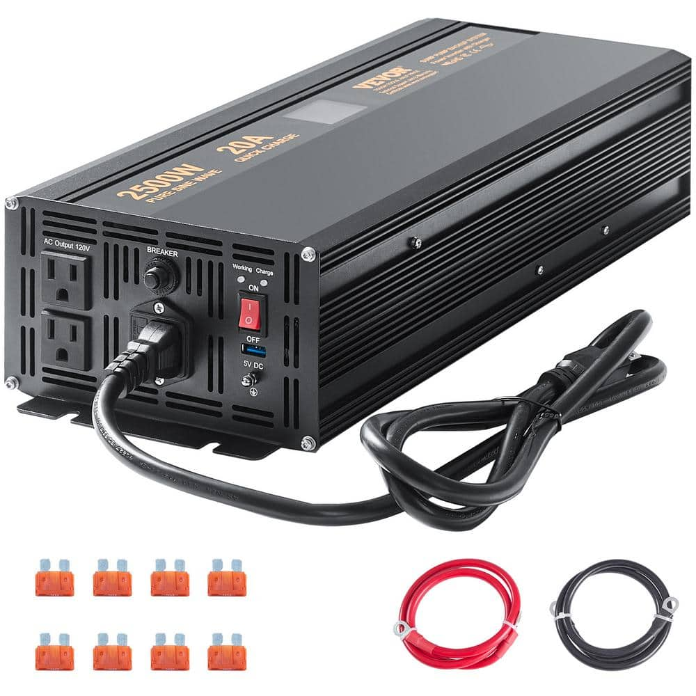 VEVOR 2500-Watt 3.4 HP Sump Pump Battery Backup System Power Sump Pump ...