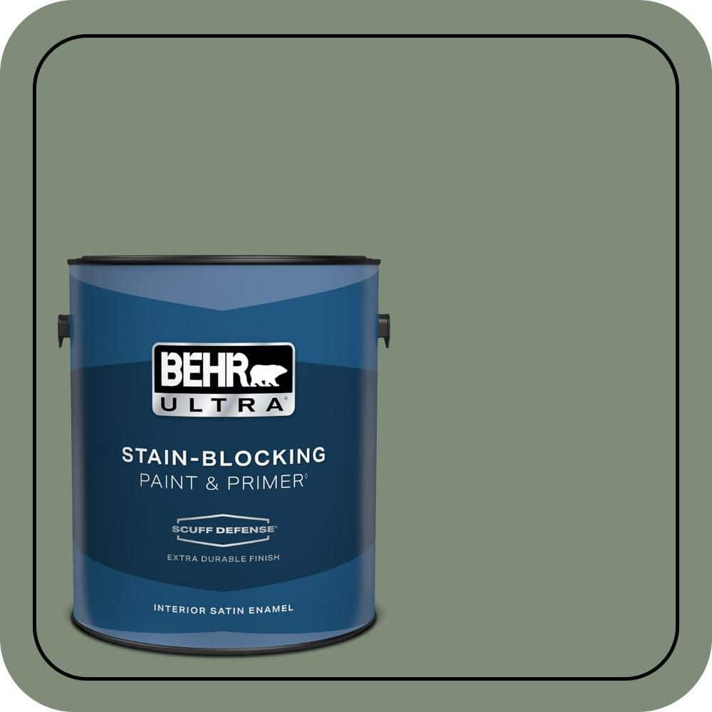 1 gal. #450F-5 Amazon Moss Extra Durable Satin Enamel Interior Paint & Primer price history on PriceWatchPro