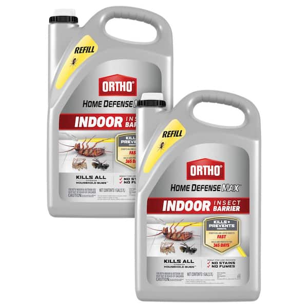 Home Defense Max Indoor Insect Barrier 1 gal. Ready-To-Use Spray Roach, Spider and Ant Insect Killer Refill