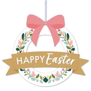 Happy Easter - Outdoor Holiday Party Decor - Front Door Wreath