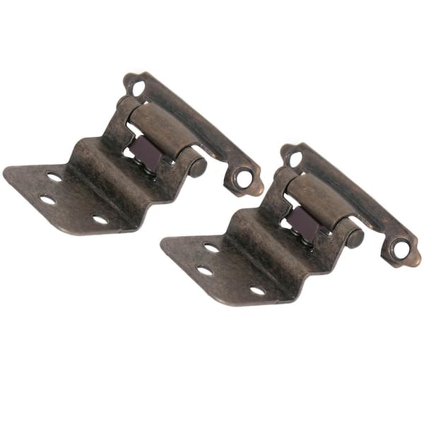 Laurey 3/8 in. Venetian Bronze Self-Closing Inset Hinge (1-Pair)