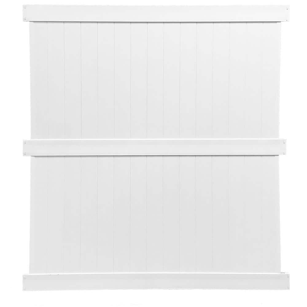 Augusta 8 ft. H x 6 ft. W White Vinyl Privacy Fence Panel Kit price history on PriceWatchPro