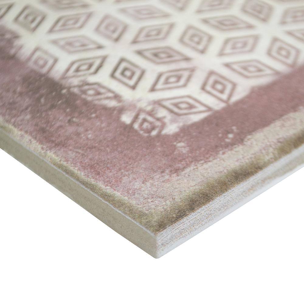 Coronado 8" x 8" Matte Pink Porcelain Wall & Floor Tile