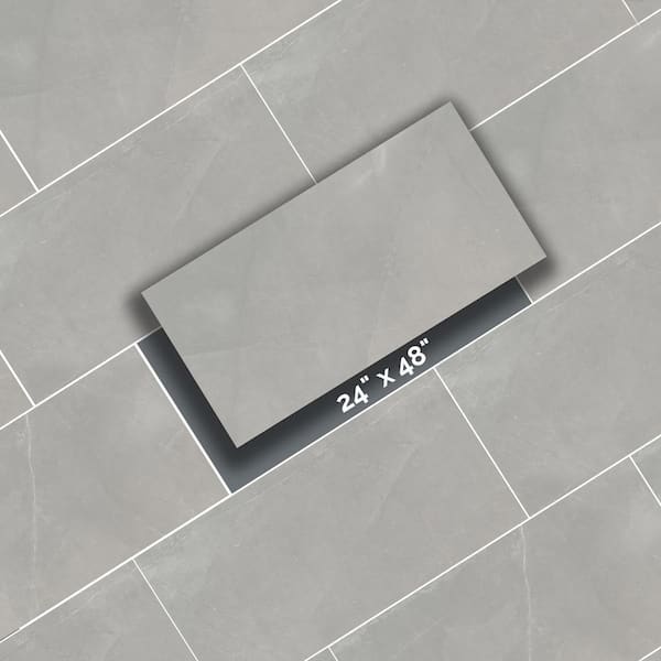 MSI Metallic Steel 24 in. x 48 in. Matte Porcelain Stone Look Floor and  Wall Tile (16 sq. ft./Case) NMETSTE2448 - The Home Depot