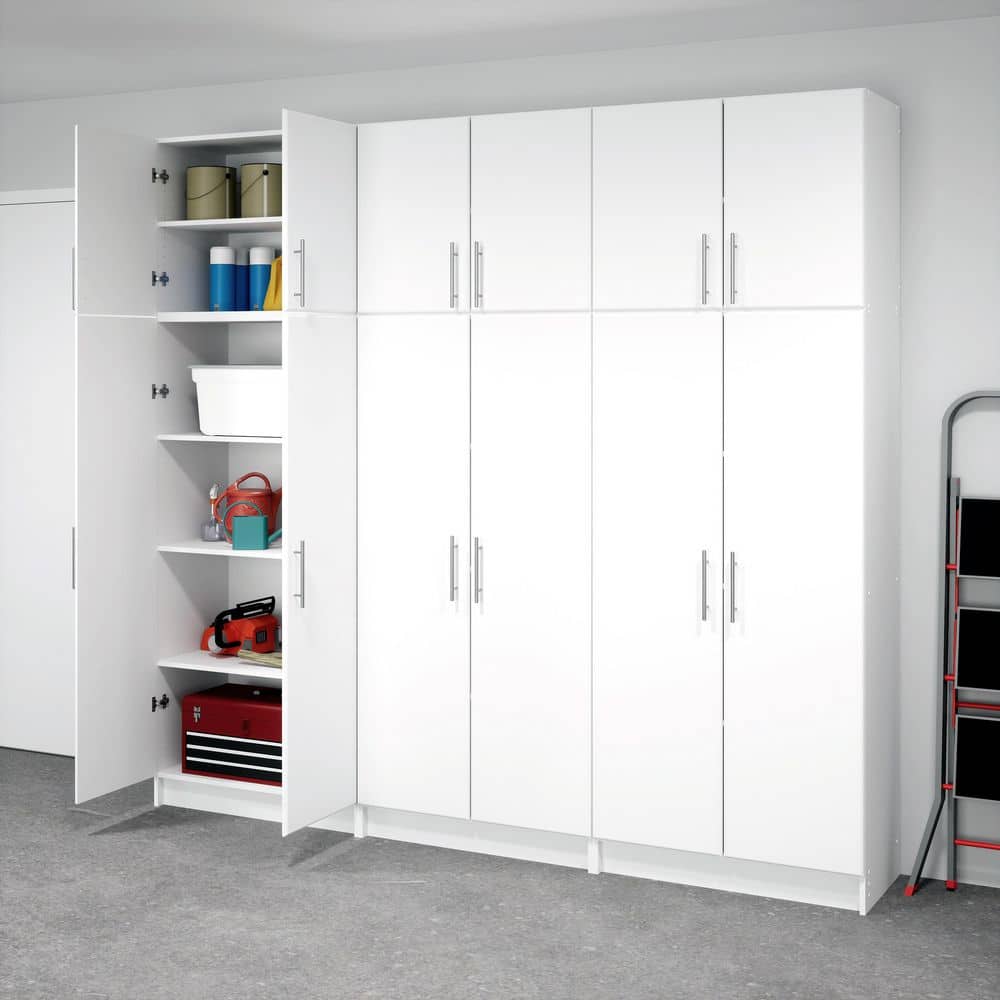 アベニュー　Avenue ホワイト　デジカモ Prepac Elite White 89 in. H Garage Cabinets and Storage System
