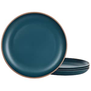 Rockabye 4-Piece Melamine Dinner Plate Set in Dark Teal