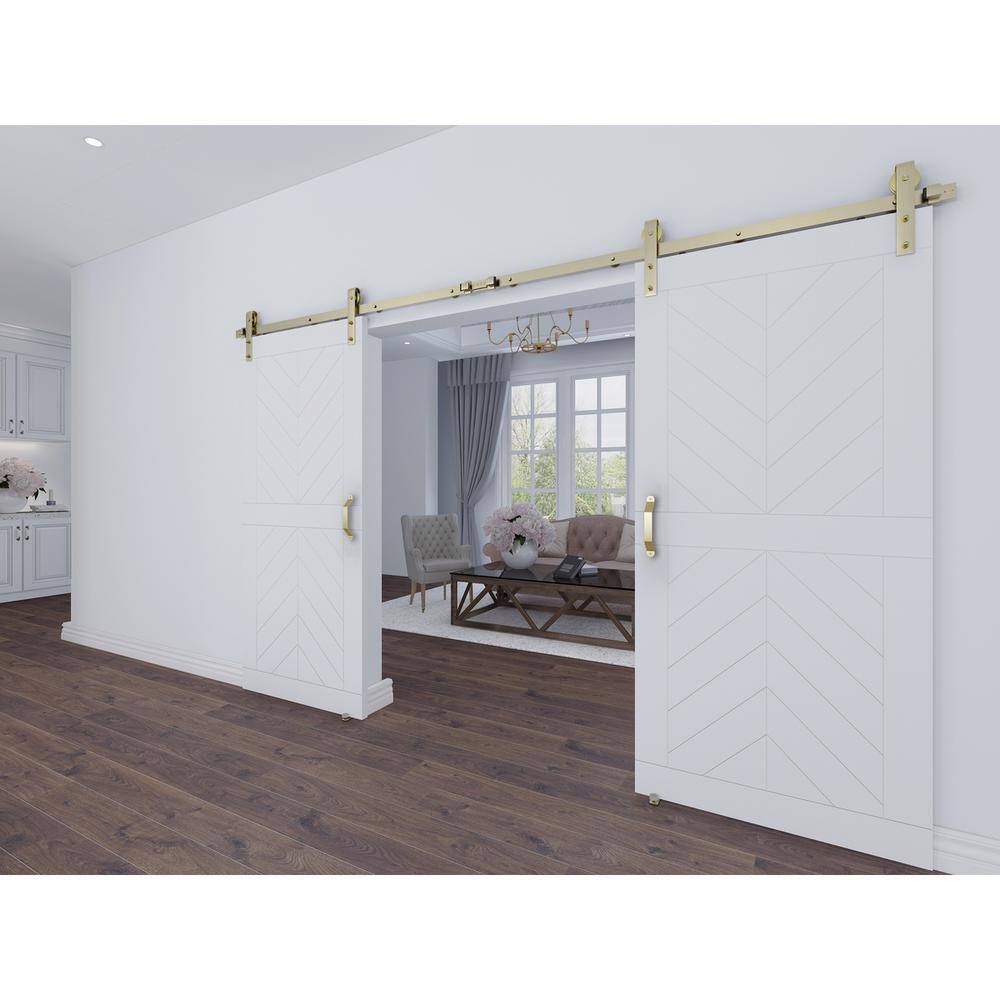 National Hardware 10" Brushed Gold Barn Door Pull Handle