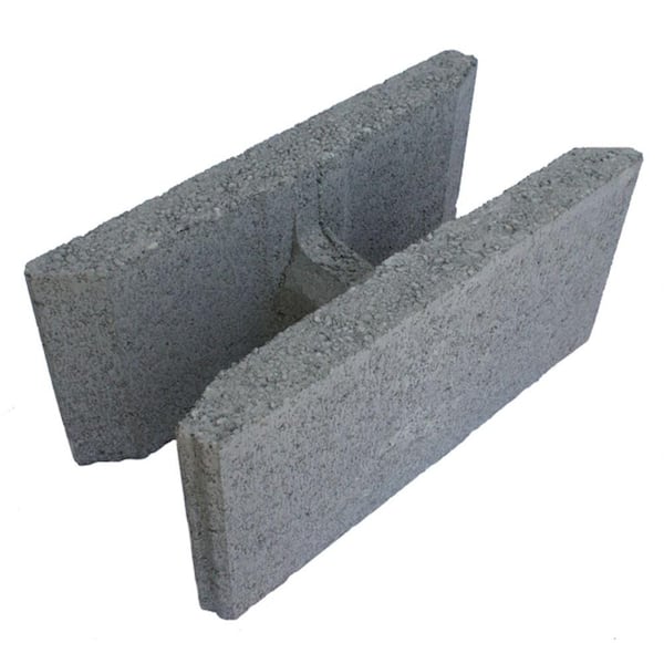 Unbranded 8 in. x 8 in. x 16 in. Grey LCC Tongue and Groove Concrete Block