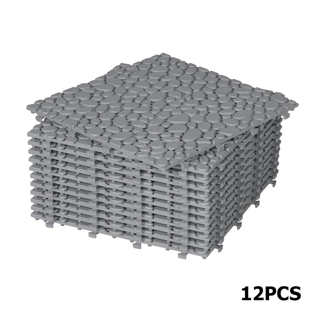 1 ft. x 1 ft. All-Weather Outdoor Plastic Composite Interlocking Deck Tiles in Gray, Waterproof, Anti-slip(12 per Case) price history on PriceWatchPro