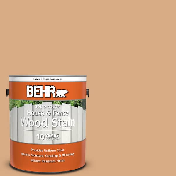 BEHR 1 gal. #SC-127 Beach Beige Solid Color House and Fence Exterior Wood Stain