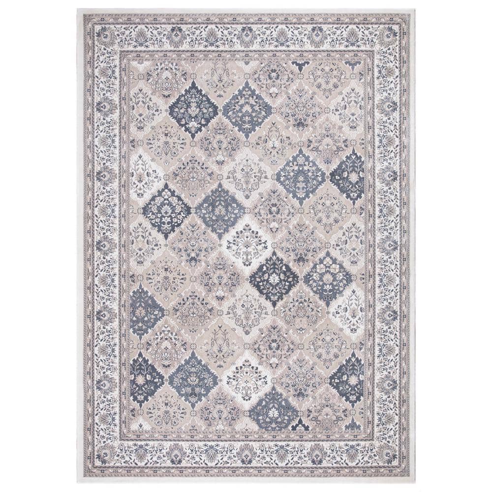 Kashan Panel Ivory 8 ft. x 10 ft. Area Rug
