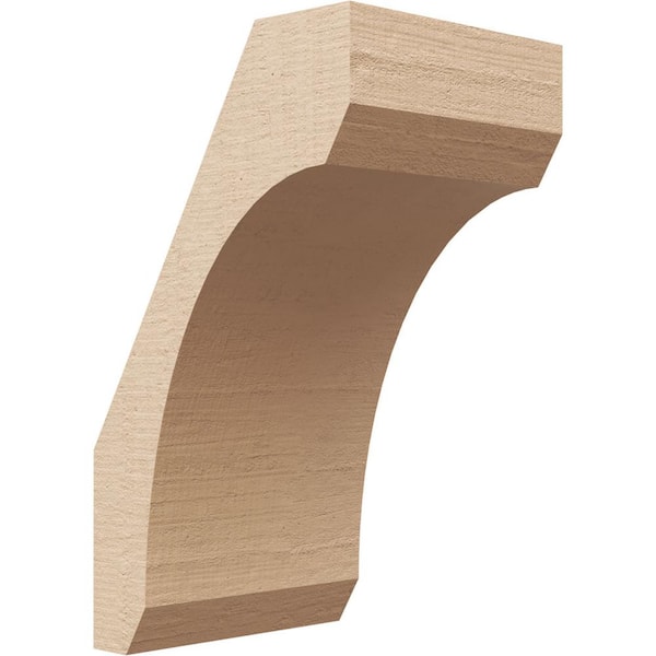 Ekena Millwork 5 in. x 10 in. x 6 in. Legacy Rough Cedar Woodgrain Timberthane Polyurethane Knee Brace, Primed