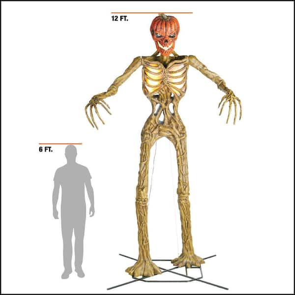 Home Accents Holiday - 12 ft. Inferno Pumpkin Skeleton
