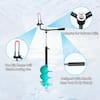 Cisvio Ice Fishing Auger, 3 Adjustable Depths Up to 55 in., Including  2-Pieces Replaceable Blades and Storage Bag-Turquoise OVDYS130-Turquoise-8  - The Home Depot