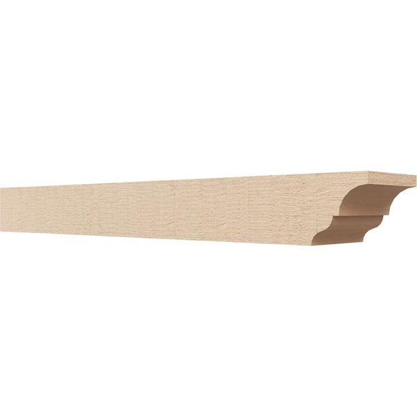 Ekena Millwork 6-in. x 4-in. x 36-in. Asheboro Woodgrain, Primed Tan Timberthane Polyurethane Rafter Tail Brace