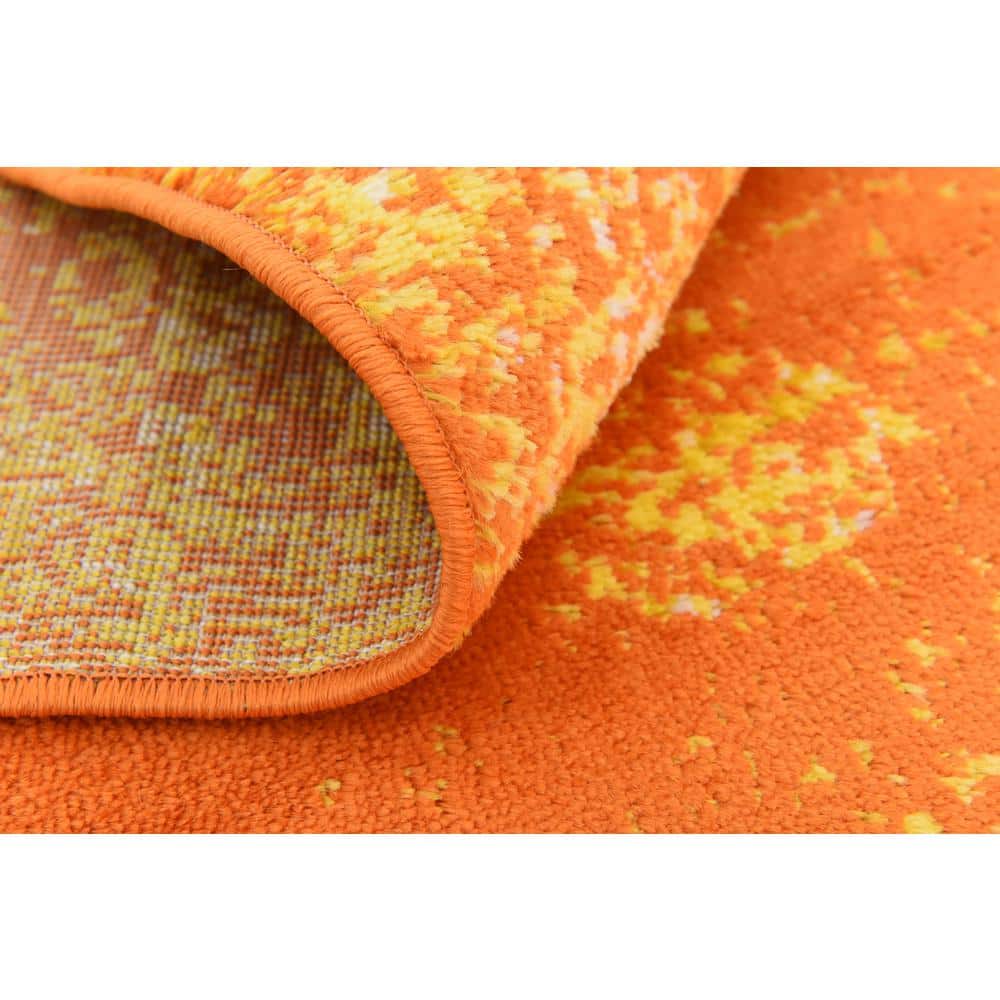 Casino Sofia Vintage Orange Rectangular Area Rug