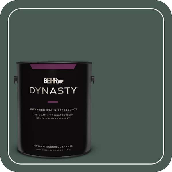 BEHR DYNASTY 1 gal. #S420-7 Secluded Woods Eggshell Enamel Interior Stain-Blocking Paint & Primer
