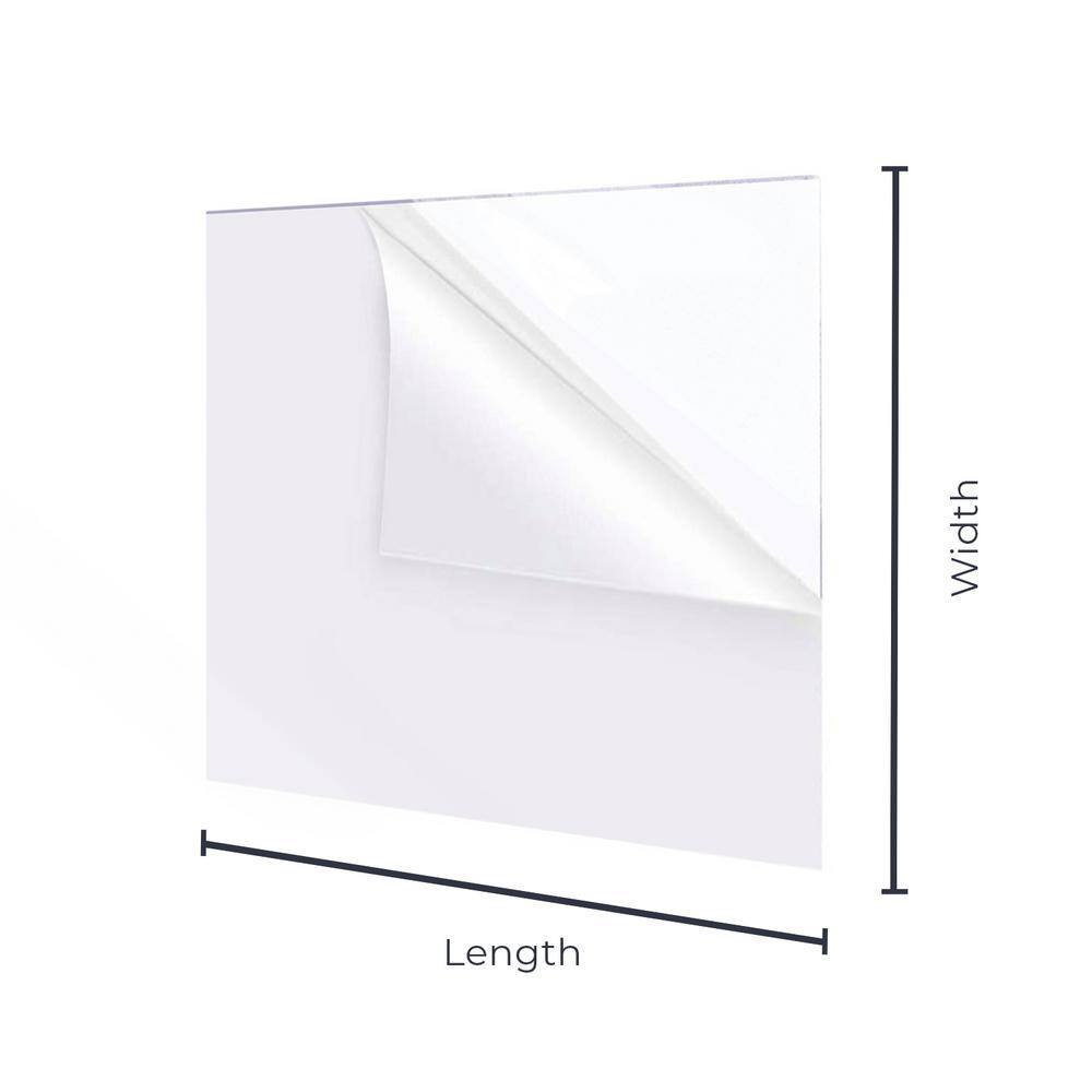 Pack of 2 Clear Acrylic Sheets 24"x48" for DIY Projects
