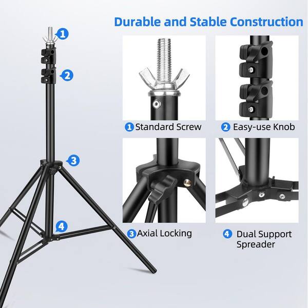84 in. x 120 in. Aluminum Adjustable Backdrop Frame Wedding Party