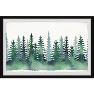 Green Pine Forest by Marmont Hill Framed Nature Art Print 12 in. x 18 in.