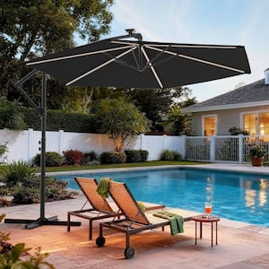 49ers patio umbrella GRAND Patio 11FT Cantilever Patio Umbrella with Base
