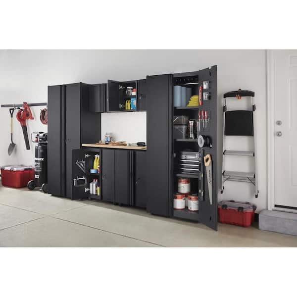 Husky 7 Piece Regular Duty Welded Steel, Home Depot Garage Storage Cabinets With Doors