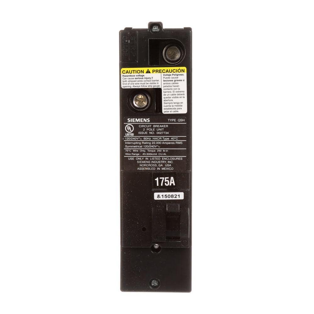 175 Amp Double-Pole 22kA Type QS Multi-Family Main Breaker price history on PriceWatchPro