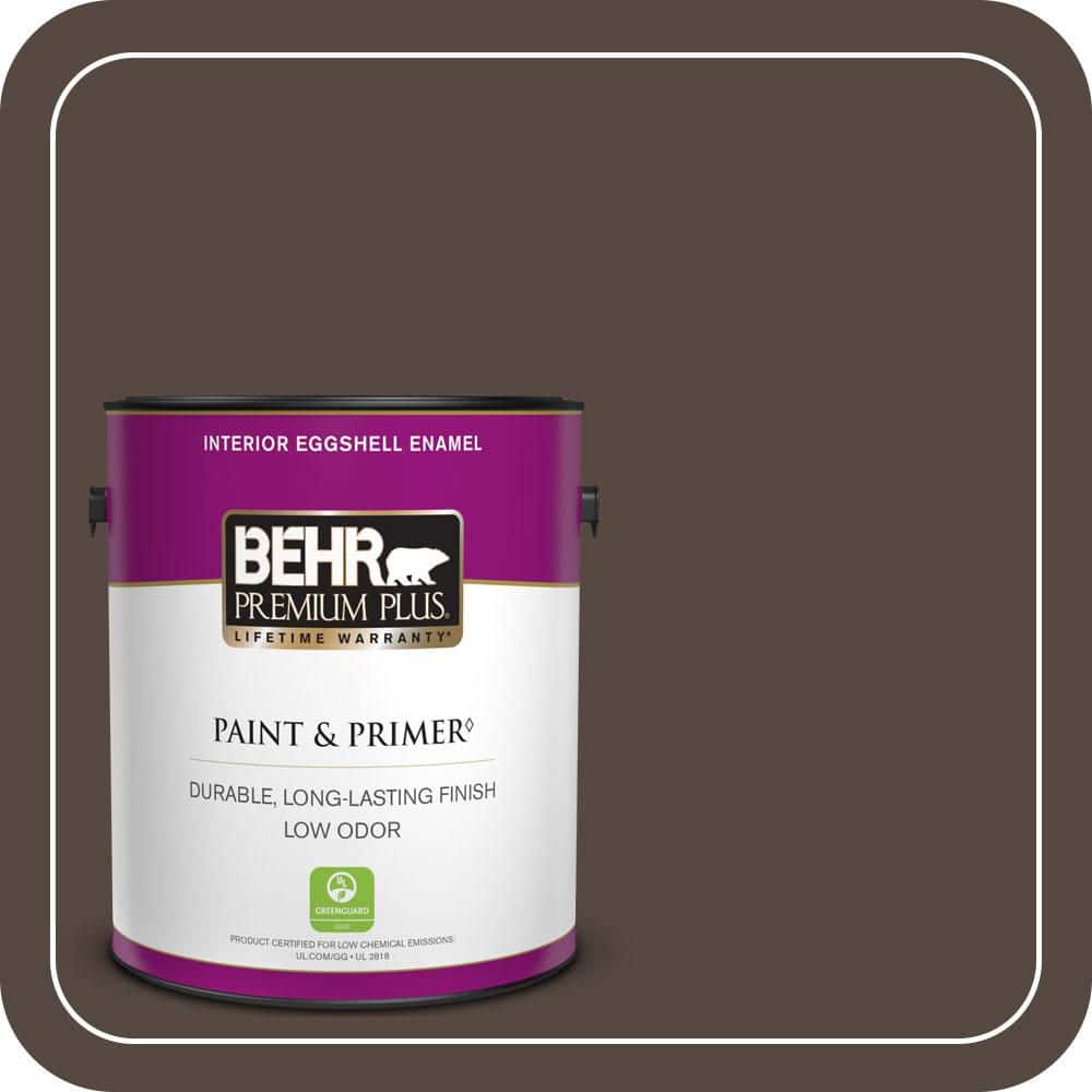 1 gal. #N210-7 Havana Coffee Eggshell Enamel Low Odor Interior Paint & Primer price history on PriceWatchPro