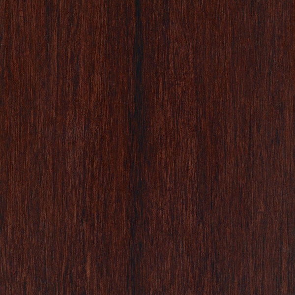Home Legend Take Home Sample - Hand Scraped Strand Woven Bamboo Cherry Sangria Vinyl Plank Flooring - 5 in. x 7 in.