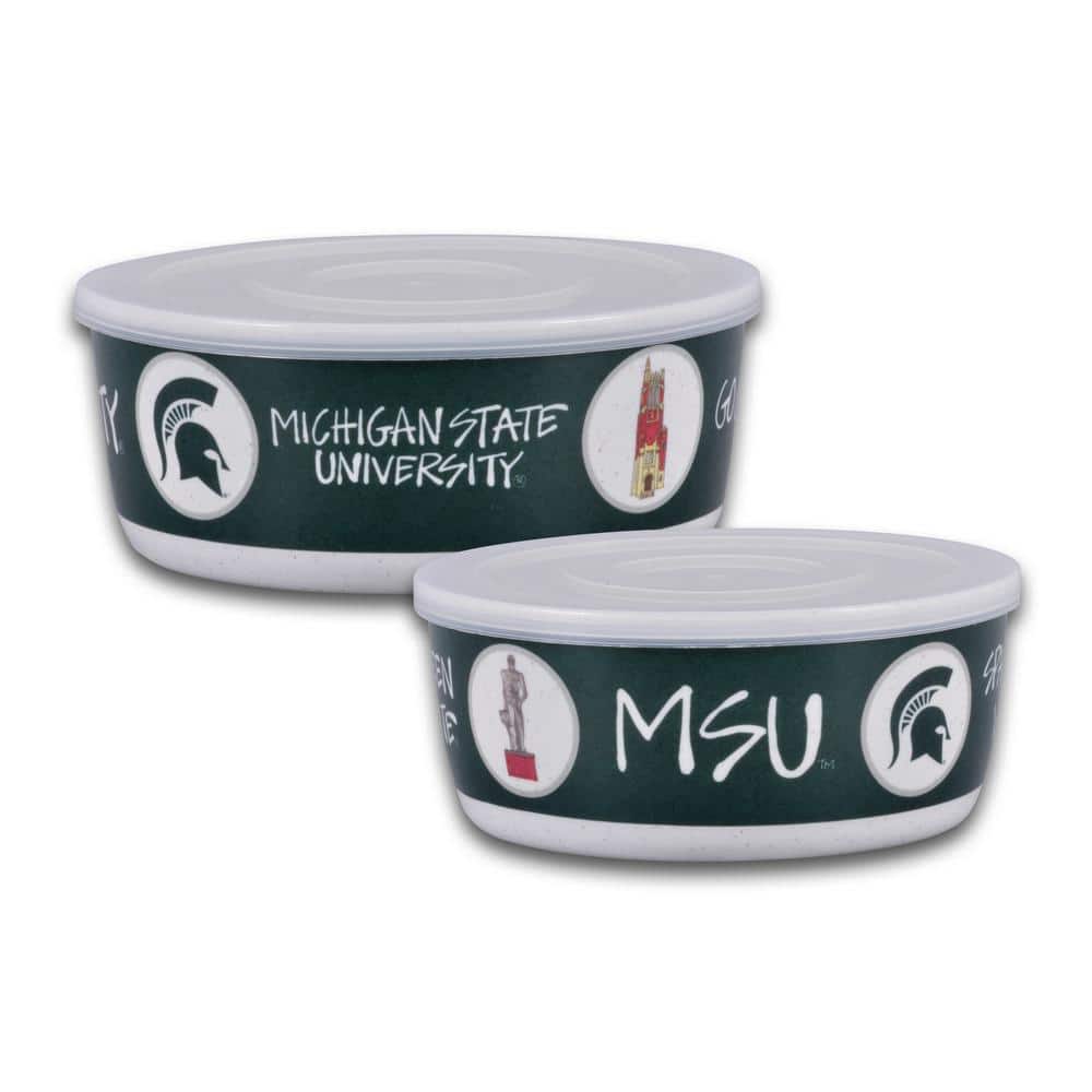 Michigan State 7.5 in. 16 fl.oz Assorted Colors Melamine Serving Bowls Set of 2 with Lids price history on PriceWatchPro