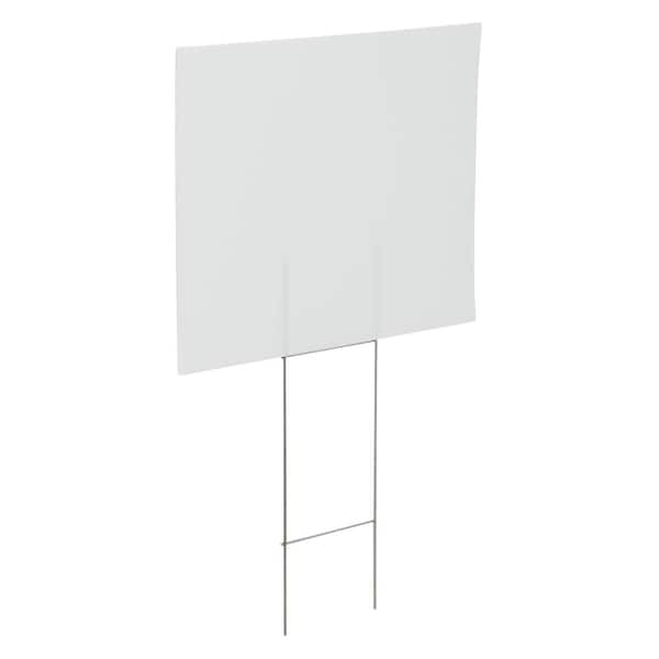 Everbilt 14 in. x 18 in. Corrugated Plastic Blank Yard Sign