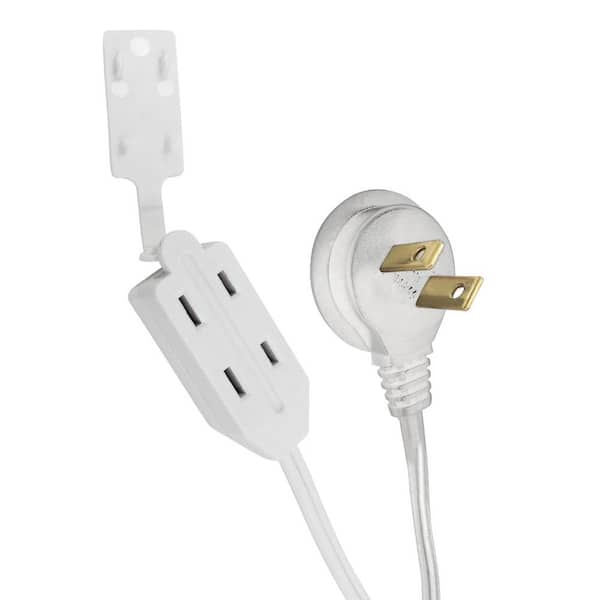 HDX 6 ft. 16/2 White Tight Space Cube Tap Extension Cord