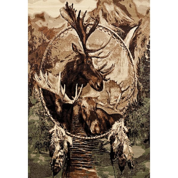 United Weavers Woodside Woodland Dream Catcher Multi 8 ft. x 11 ft. Oversize Rug