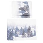 0.1 in. H x 20 in. W x 14 in. D Winter Wonderland Double Layer Christmas Placemats (Set of 4)