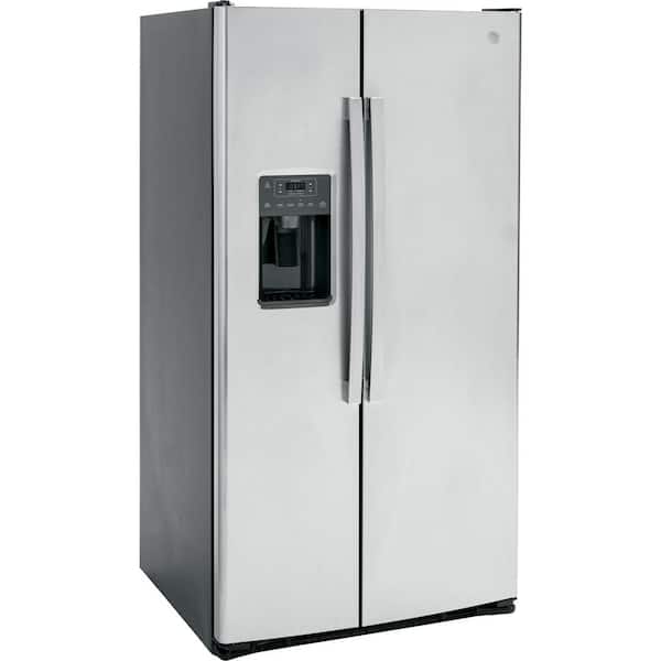 Stainless Steel 25 cu. ft. Side by Side Fridge with Ice Maker