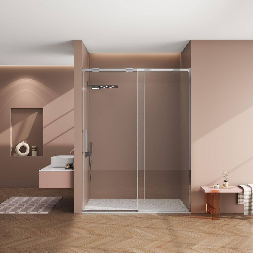 56-60 in. W x 74 in. H Semi-Frame Sliding Shower Door in Polished Chrome with 5/16 in. Clear Glass price history on PriceWatchPro