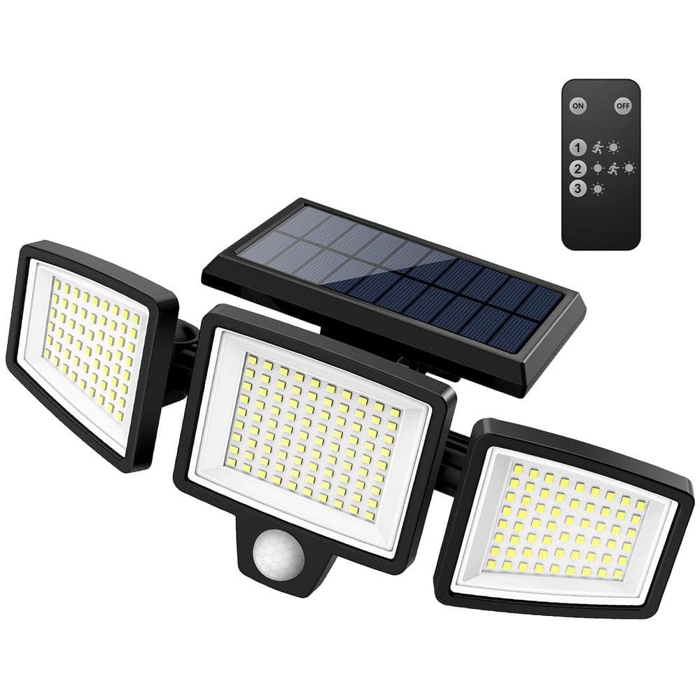 Angel Sar Outdoor Solar 210 LED Security Lights with Remote Control ...