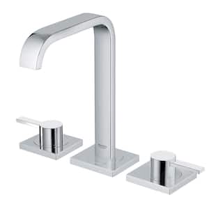Allure 8 in. Widespread 2-Handle 1.2 GPM Bathroom Faucet in StarLight Chrome