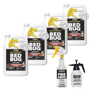 1 Gal. Ready-to-Use Egg Kill and Resistant Bed Bug Killer (4-Pack) 512 oz. Pro Spray Bottle and 55 oz. Pump Sprayer