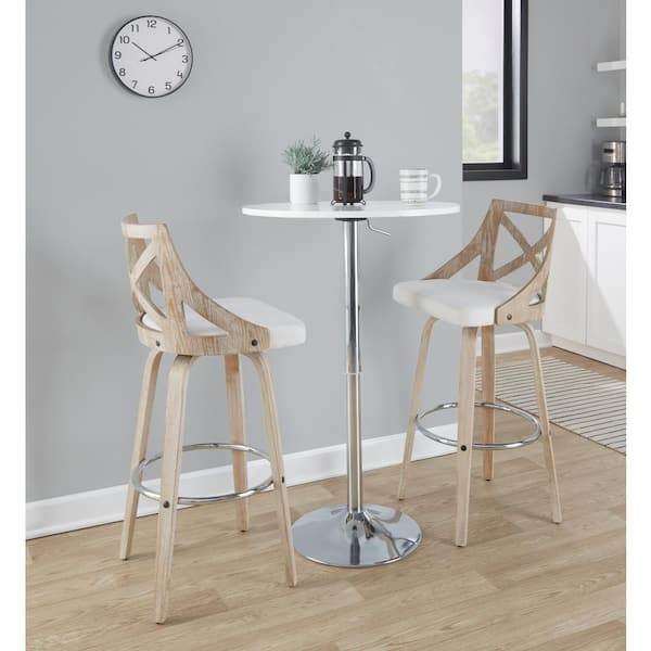 Craines Modern Bar Height Bar Stool with Arms in Gray Upholstery Velvet