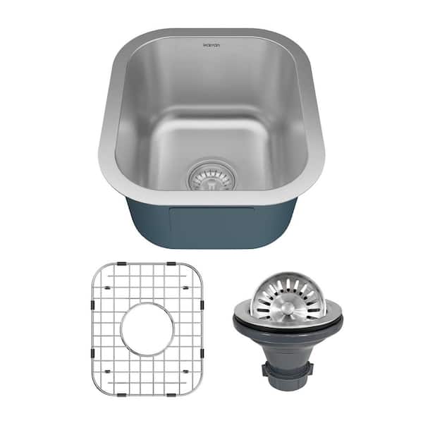 Profile 15 in. Undermount Single Bowl 16 Gauge Stainless Steel Kitchen Sink