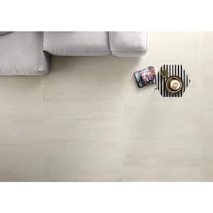 Forte White 12 in. x 24 in. x 10mm Natural Porcelain Floor and Wall Tile (6 pieces / 11.62 sq. ft. / box)