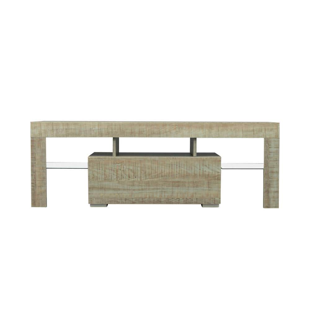 51.18 in. Gray TV Stand Fits TVs up to 55 in. with RGB Lights