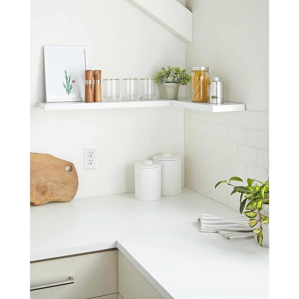 WHITEWASH 5.5 Deep Shelf, Wall Shelf, Kitchen Storage, Bathroom